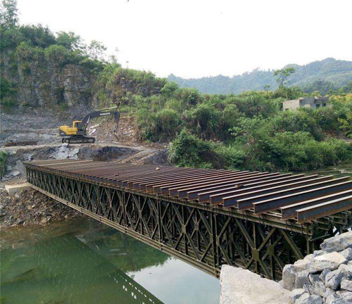 广西钢便桥施工